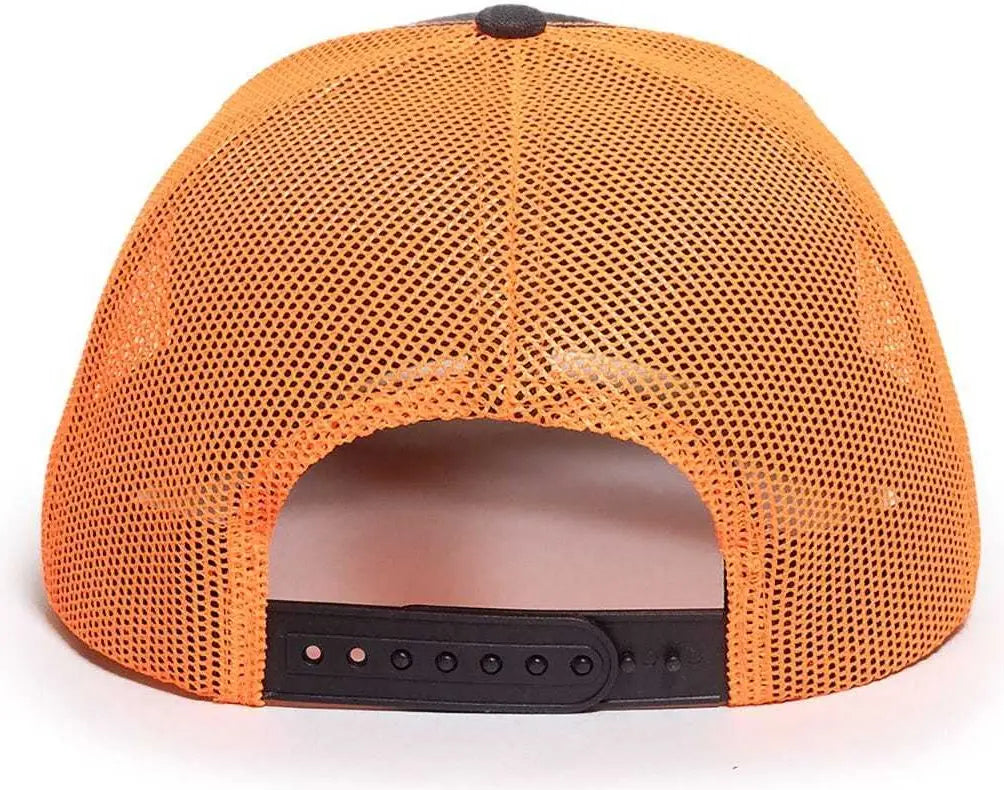 OC Sports OC771CAMO Adjustable Mesh Back Cap - Kryptek Typhon Neon Orange - Kryptek Typhon Orange / 6 7/8’’ - 7 1/2’’