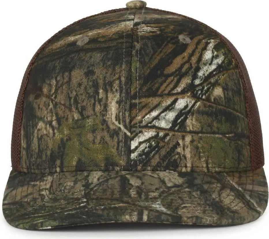 OC Sports OC771CAMO Adjustable Mesh Back Cap - Mossy Oak Country DNA Brown - Mossy Oak Brown / OSFM