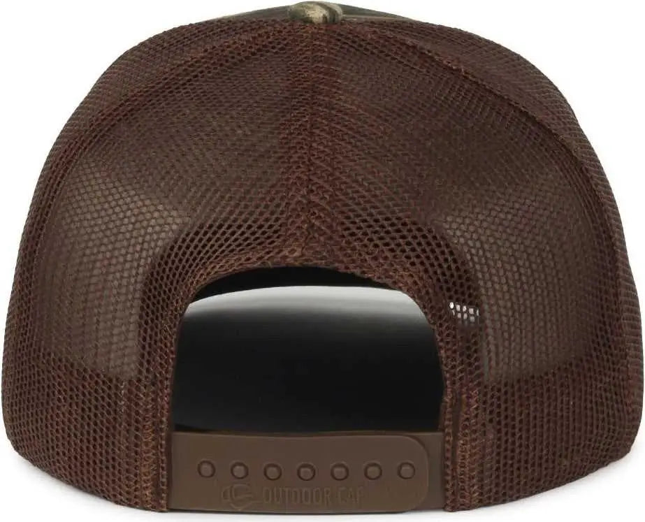 OC Sports OC771CAMO Adjustable Mesh Back Cap - Mossy Oak Country DNA Brown - Mossy Oak Brown / OSFM