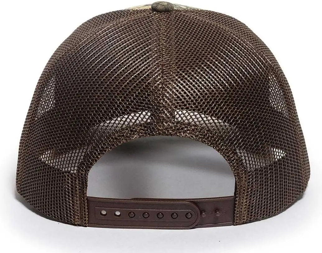 OC Sports OC771CAMO Adjustable Mesh Back Cap - Realtree Edge Brown - Realtree Edge Brown / 6 7/8’’ - 7 1/2’’