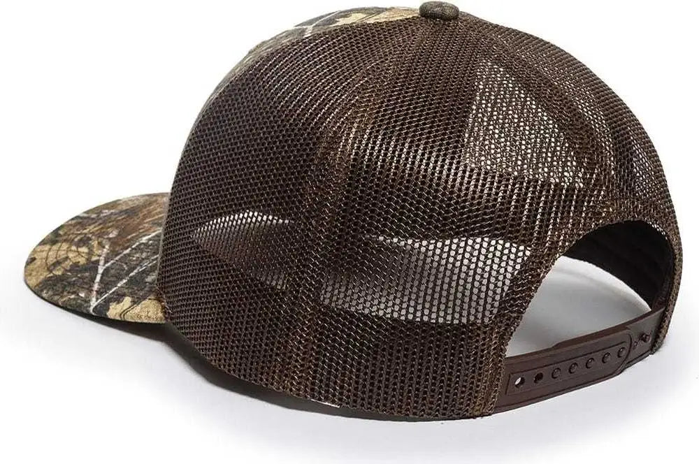 OC Sports OC771CAMO Adjustable Mesh Back Cap - Realtree Edge Brown - Realtree Edge Brown / 6 7/8’’ - 7 1/2’’
