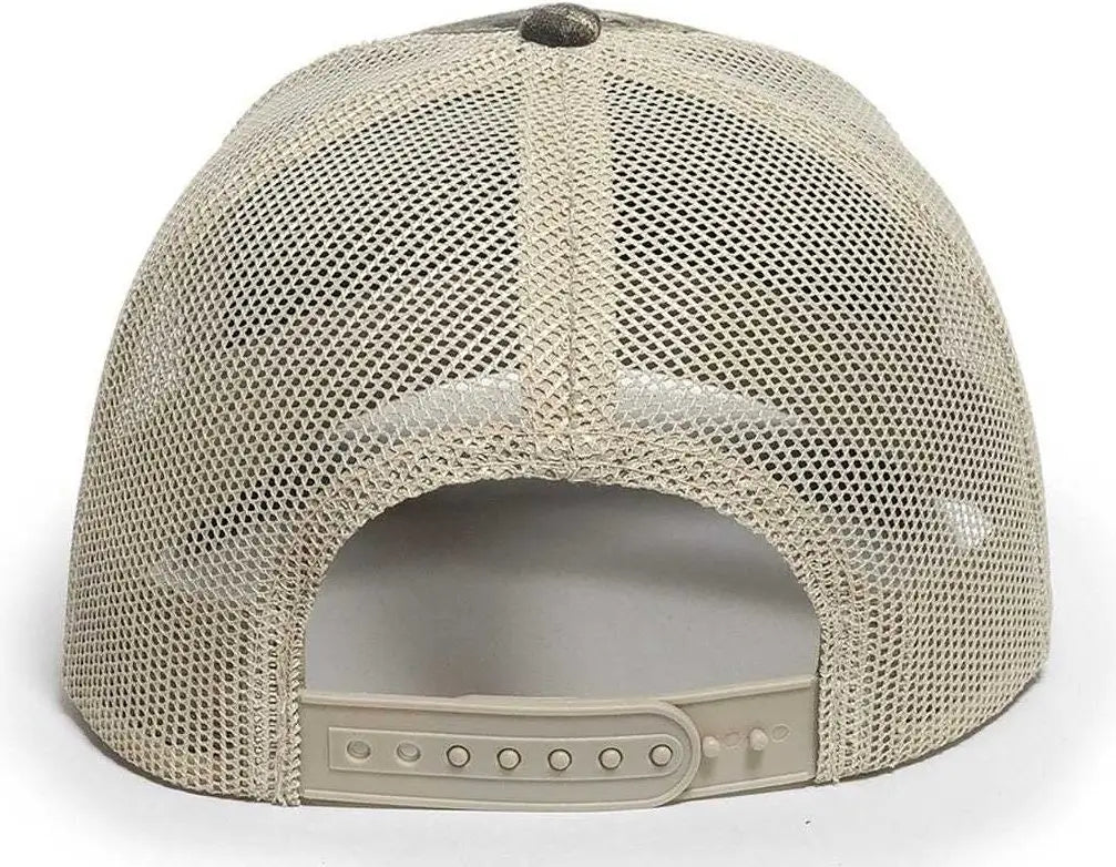 OC Sports OC771CAMO Adjustable Mesh Back Cap - Realtree Timber Tan