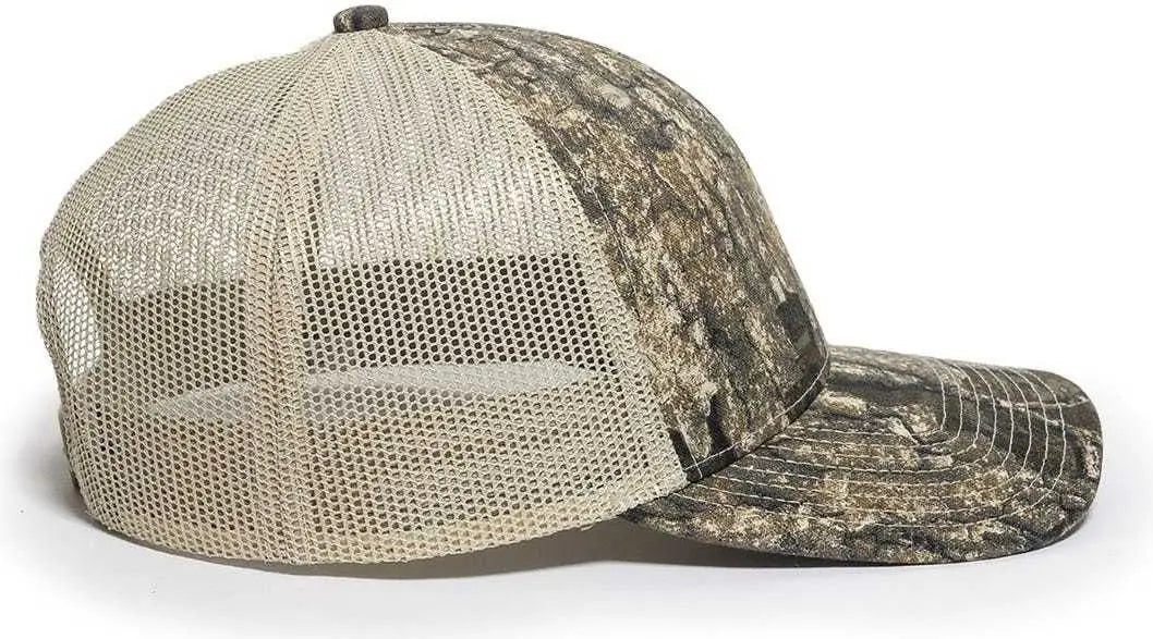 OC Sports OC771CAMO Adjustable Mesh Back Cap - Realtree Timber Tan