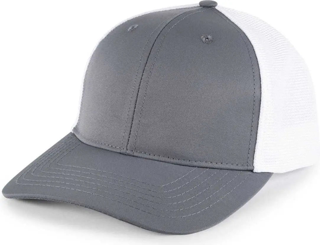 OC Sports OC771PF Slight Pre-Curved Visorr Cap - Charcoal White - Dark Gray White / 6 7/8’’ - 7 1/2’’