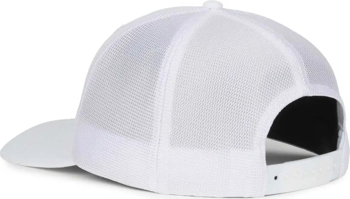 OC Sports OC771PF Slight Pre-Curved Visorr Cap - White White - White / OSFM