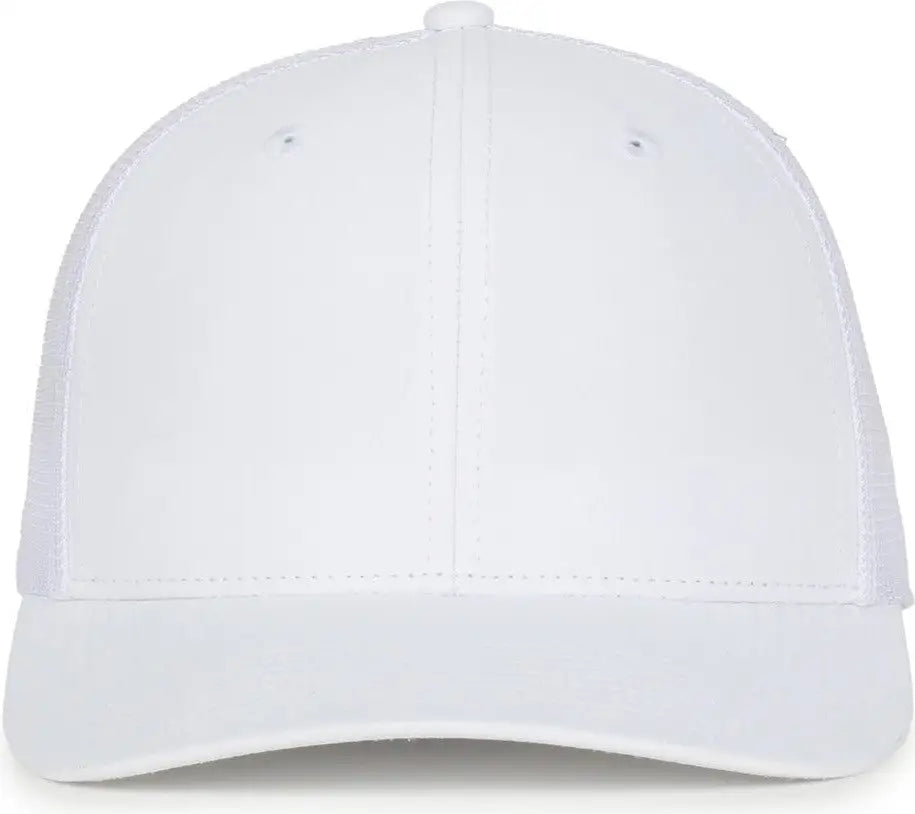 OC Sports OC771PF Slight Pre-Curved Visorr Cap - White White - White / OSFM