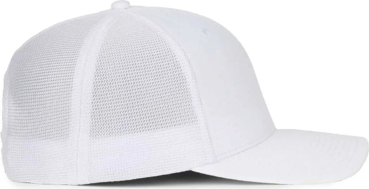OC Sports OC771PF Slight Pre-Curved Visorr Cap - White White - White / OSFM
