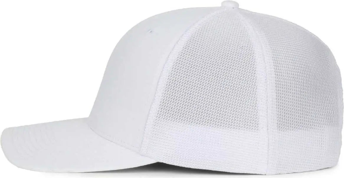 OC Sports OC771PF Slight Pre-Curved Visorr Cap - White White - White / OSFM