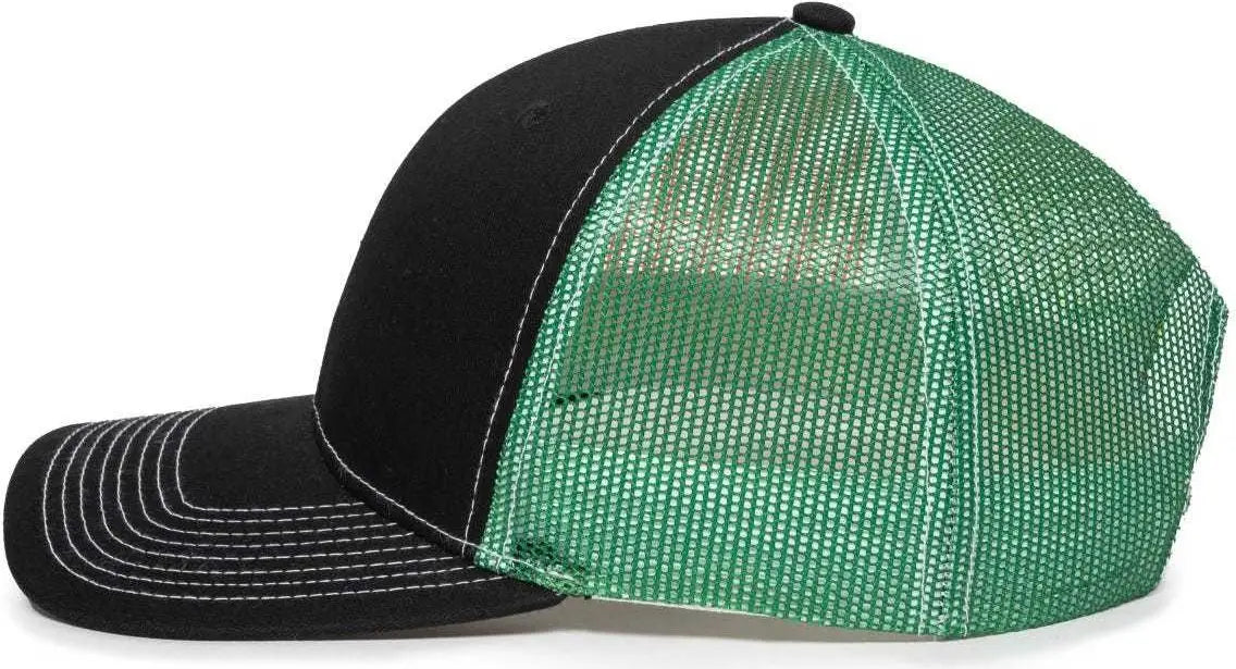 OC Sports OC771PM Mesh Back Mexican Flag Cap Black Mexican Flag Black / 6 7/8’’ 7 1/2’’