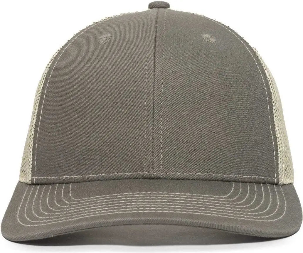 OC Sports OC771V Adjustable Mesh Back Cap - Olive Khaki - Olive Khaki / 6 7/8’’ - 7 1/2’’