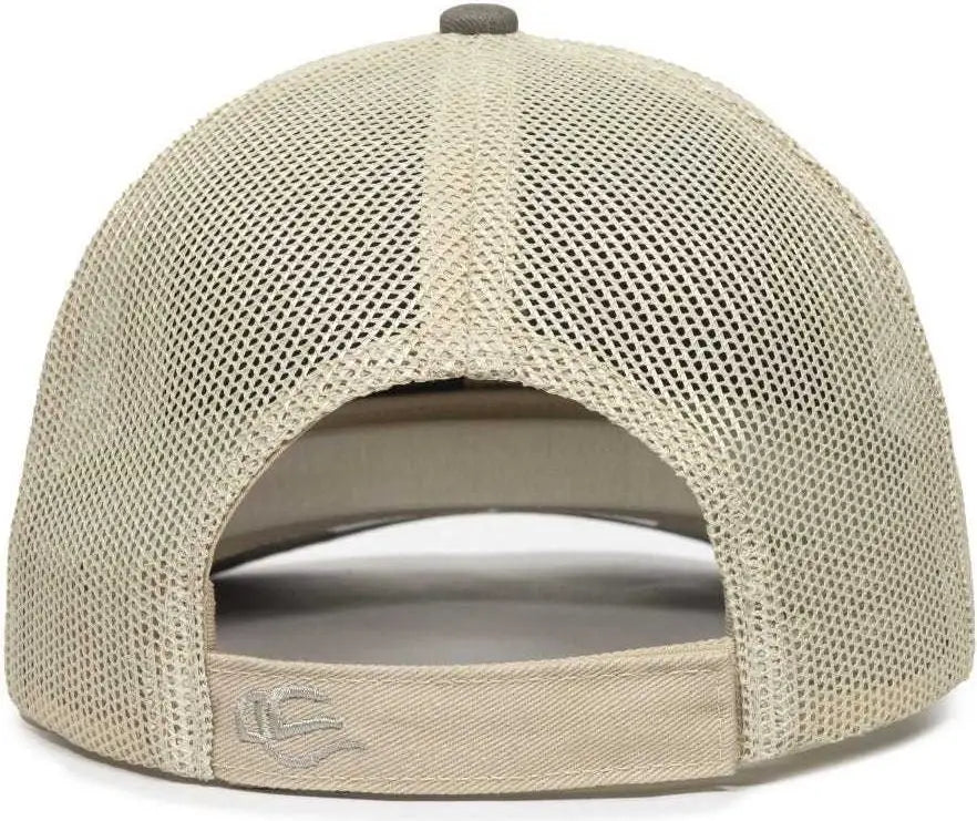 OC Sports OC771V Adjustable Mesh Back Cap - Olive Khaki - Olive Khaki / 6 7/8’’ - 7 1/2’’