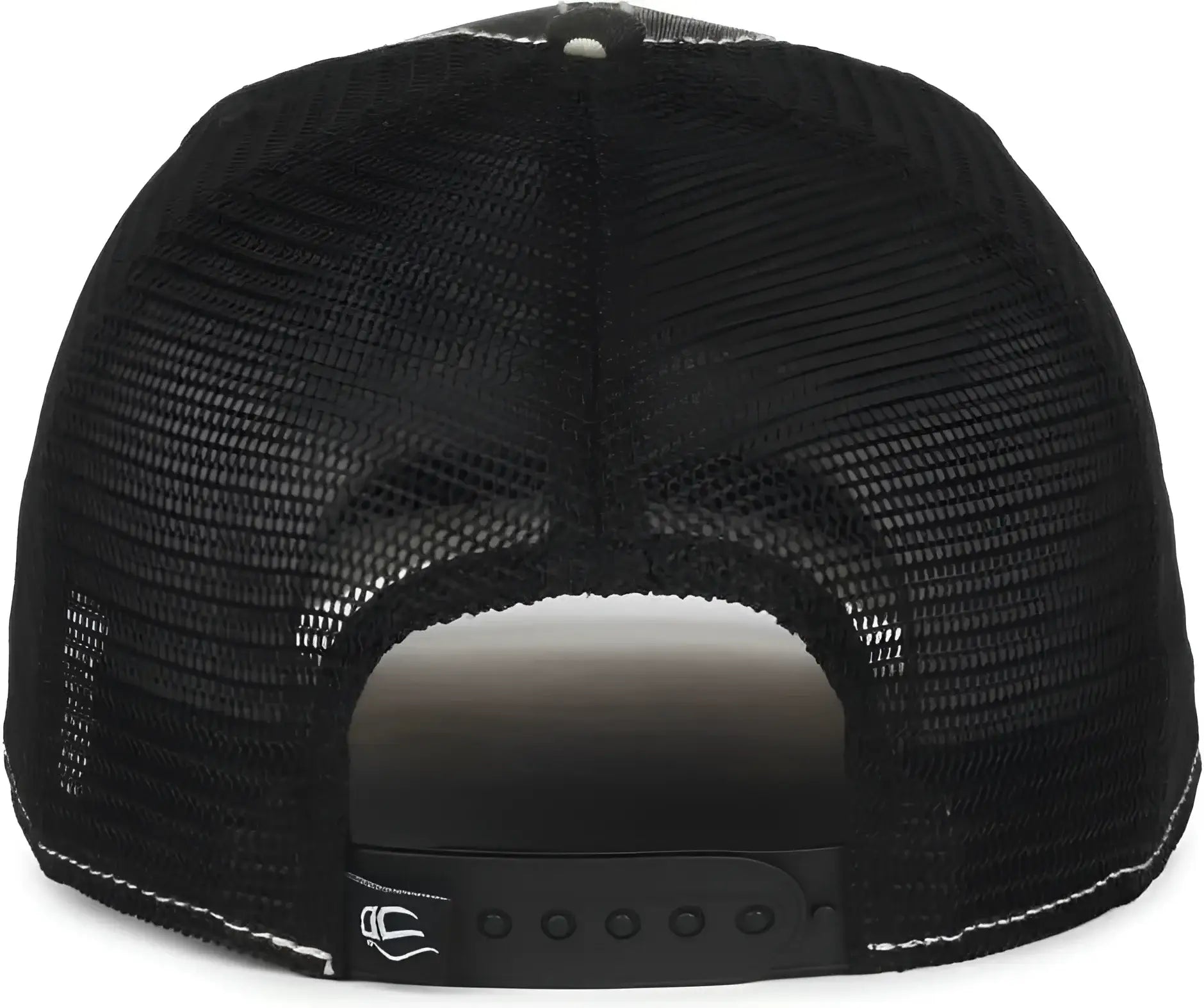 OC Sports OC801P Pattern on Front Panels and Visor Cap - Holstein Black - Black / OSFM