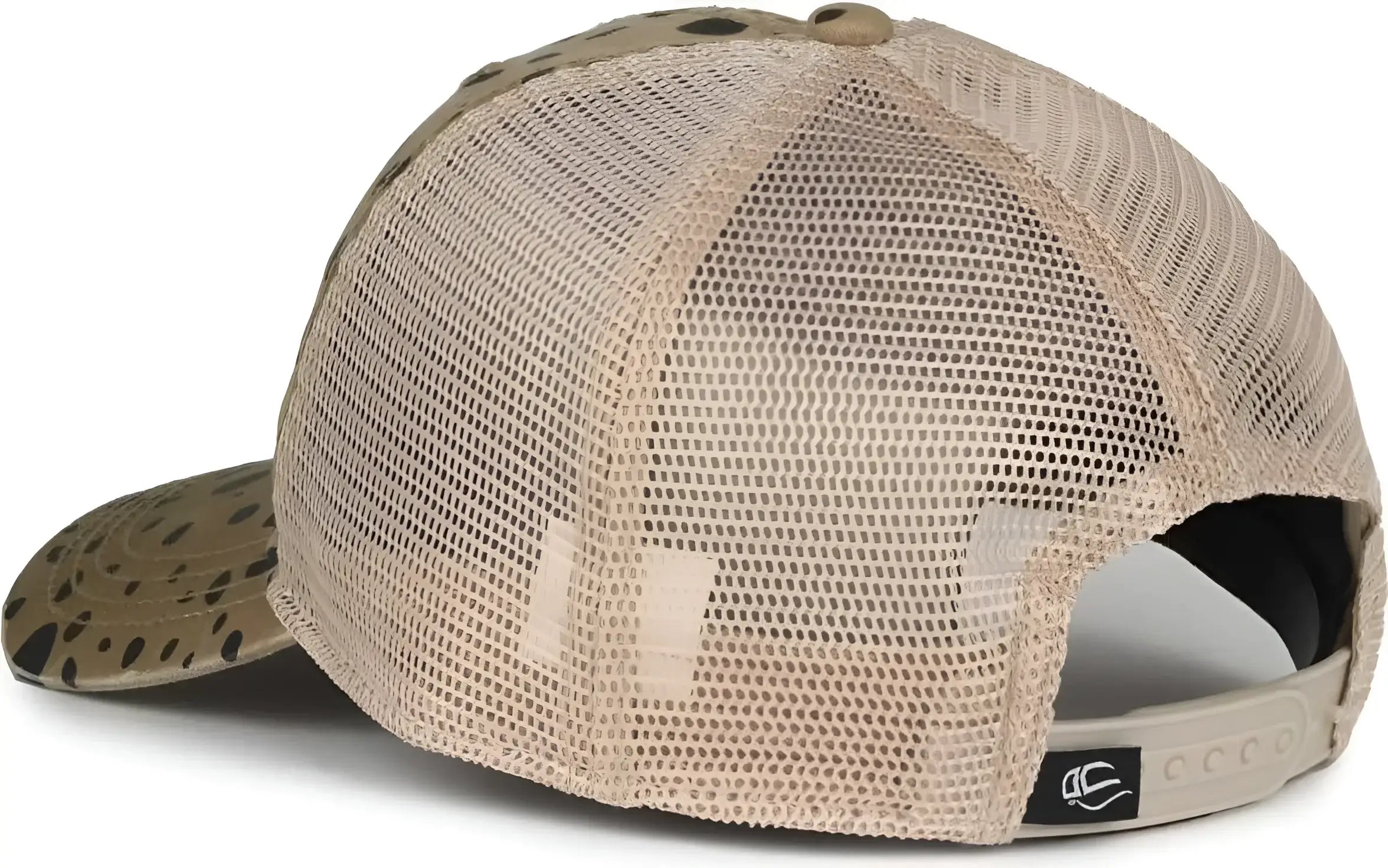 OC Sports OC801P Pattern on Front Panels and Visor Cap - Modern Cheetah Tea Stain - Stain / OSFM