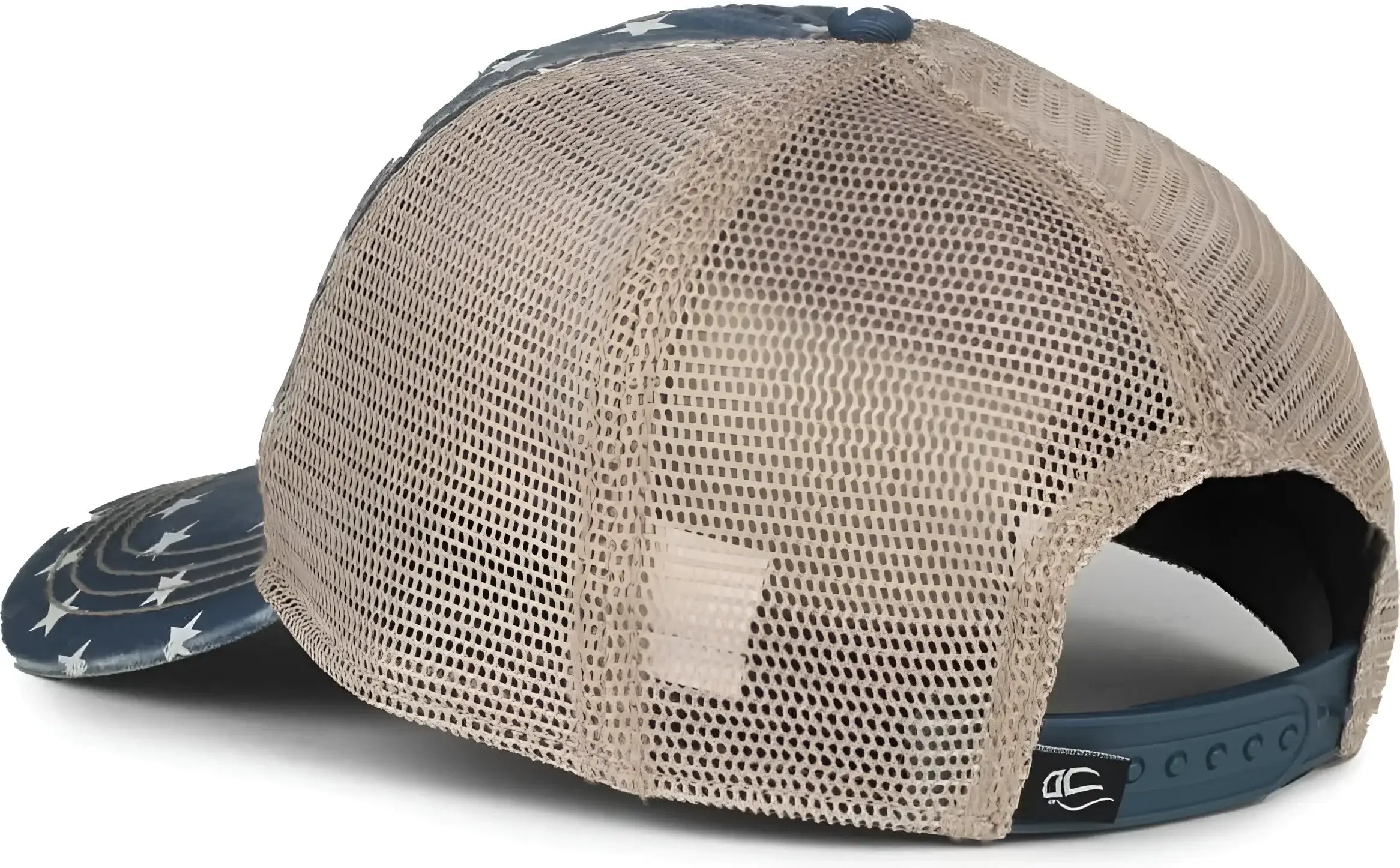 OC Sports OC801P Pattern on Front Panels and Visor Cap - Stars Tea Stain - Stain / OSFM