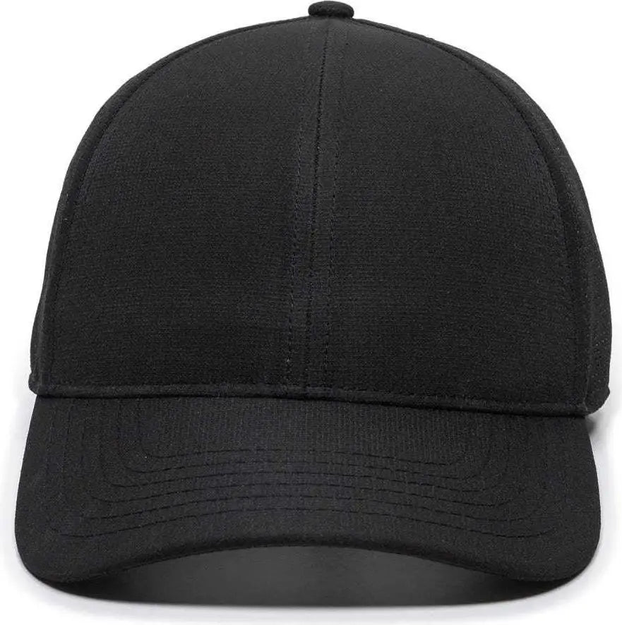 OC Sports OC803 Adjustable Mesh Back Solid Color Cap - Black - Black / 6 7/8’’ - 7 1/2’’