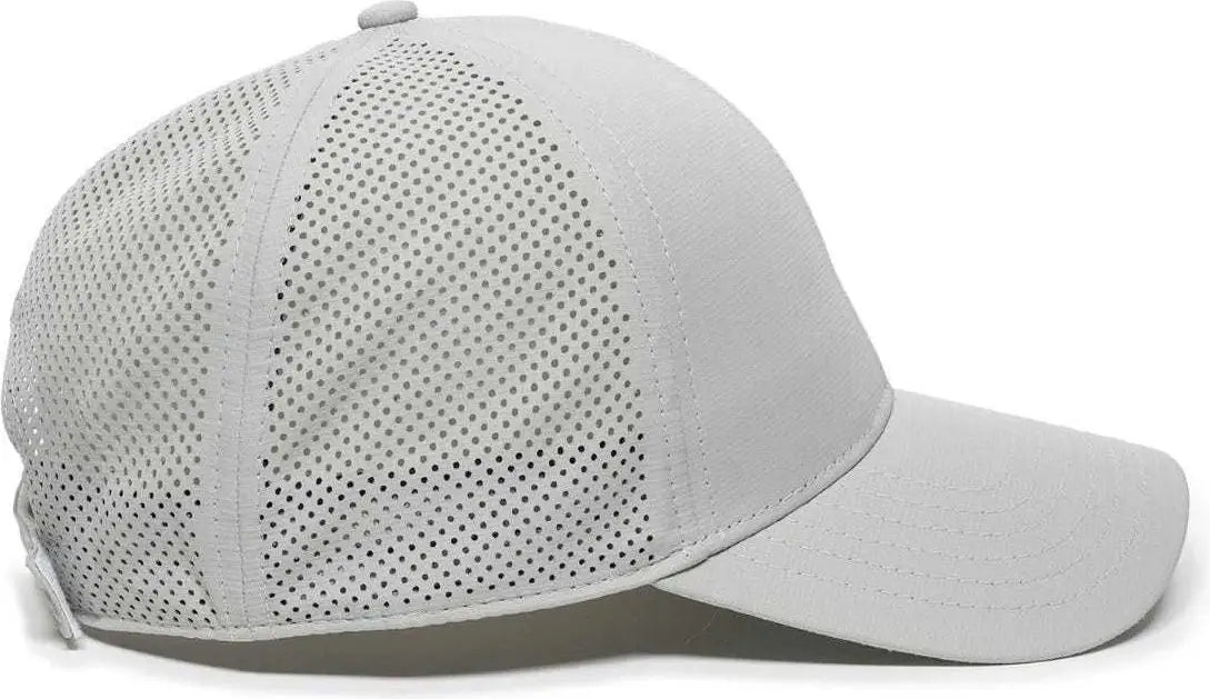 OC Sports OC803 Adjustable Mesh Back Solid Color Cap - Light Gray - Light Gray / 6 7/8’’ - 7 1/2’’