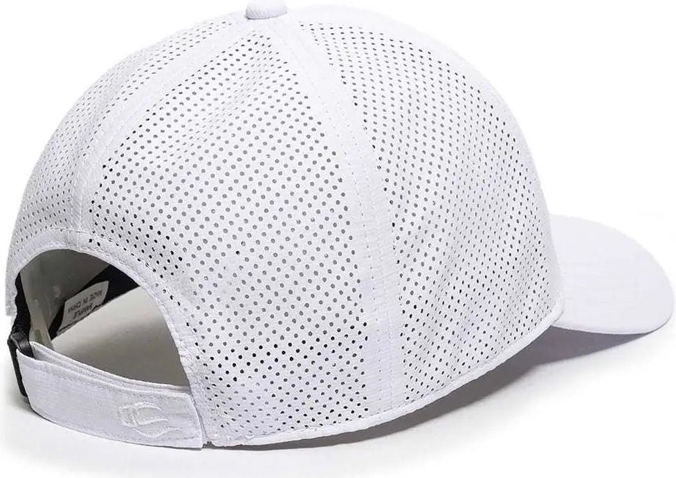 OC Sports OC803 Adjustable Mesh Back Solid Color Cap - White - White / 6 7/8’’ - 7 1/2’’