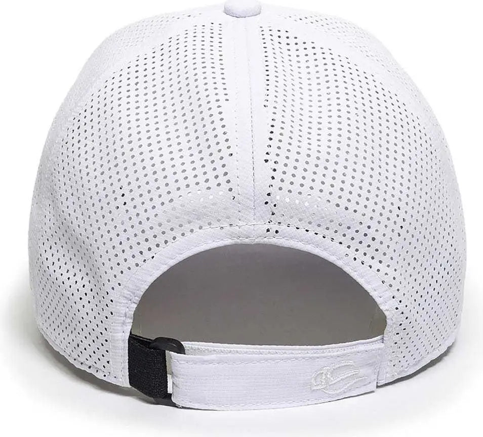 OC Sports OC803 Adjustable Mesh Back Solid Color Cap - White - White / 6 7/8’’ - 7 1/2’’