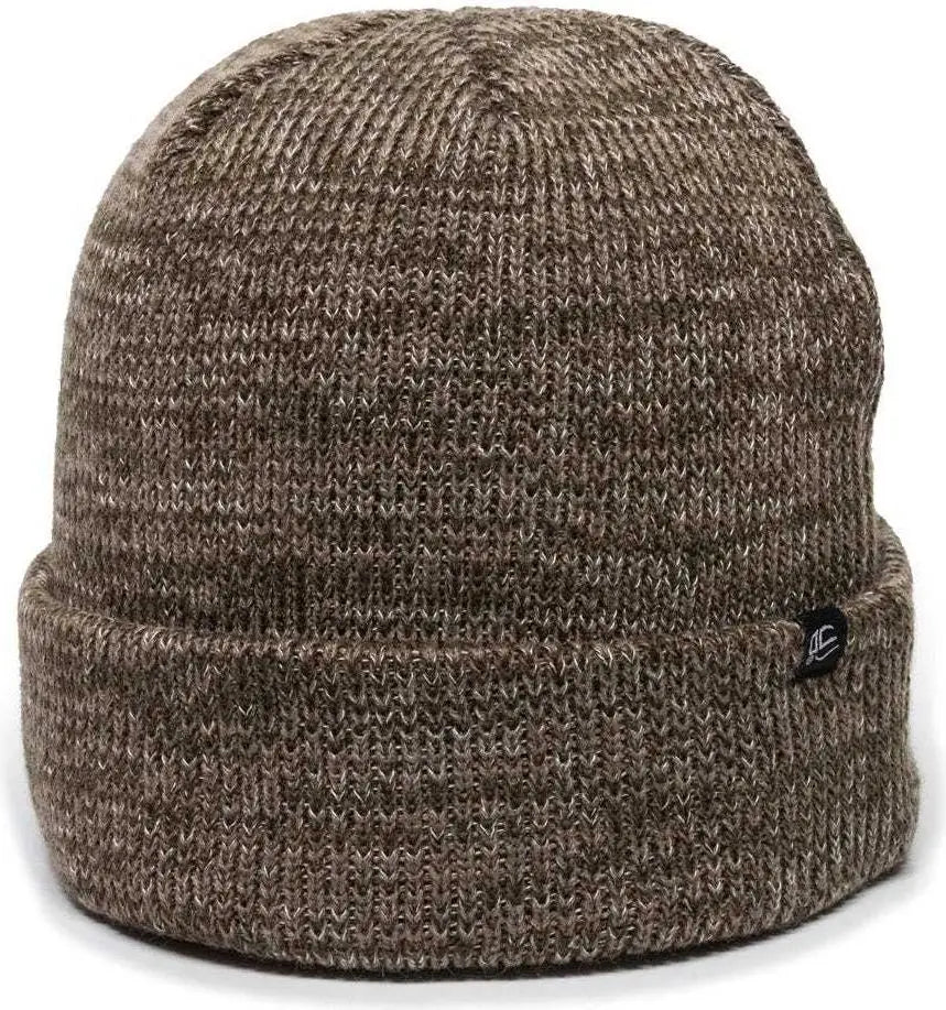OC Sports OC804 Watch Beanie with Cuff - Brown - Brown / One Size Fits Most