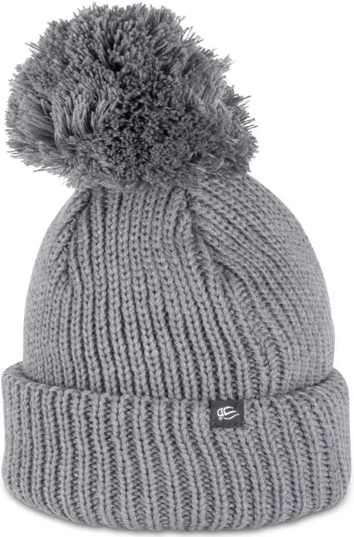 OC Sports OC806 Acrylic Knit 3’’ Cuff Beanie - Charcoal - Dark Gray / One Size Fits Most