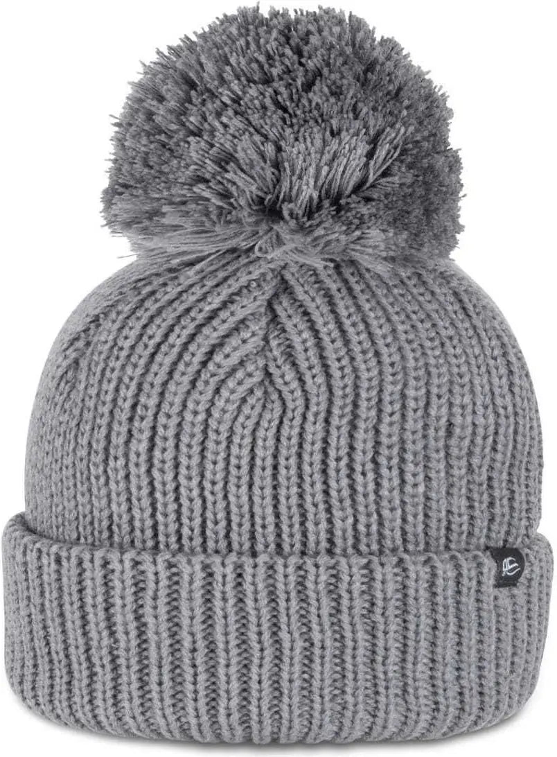 OC Sports OC806 Acrylic Knit 3’’ Cuff Beanie - Charcoal - Dark Gray / One Size Fits Most