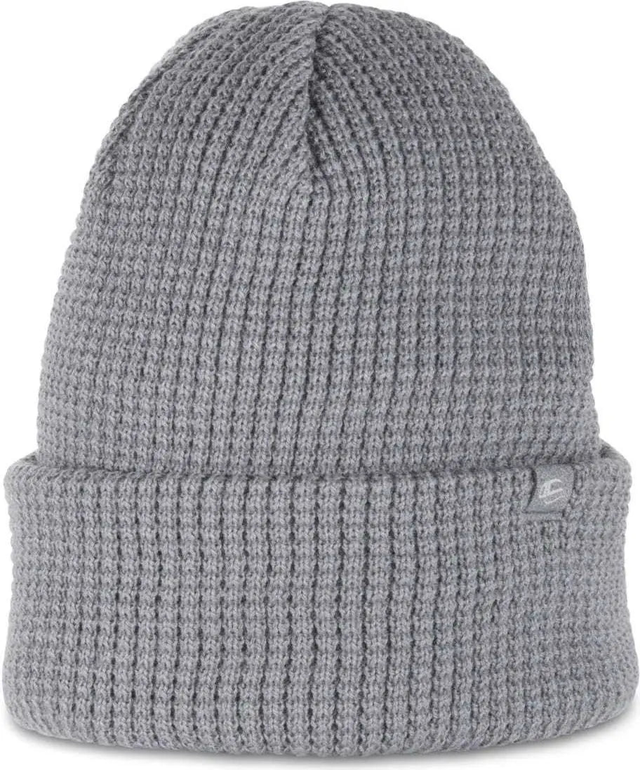 OC Sports OC808 Acrylic Waffle Knit Cuff Beanie - Charcoal - Dark Gray / One Size Fits Most