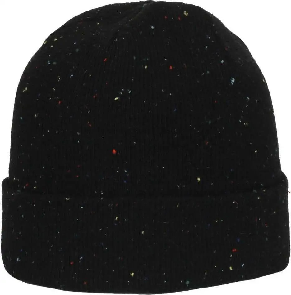 OC Sports OC809 Acrylic Watch Beanier with Cuff - Black Slub - Slub / OSFM