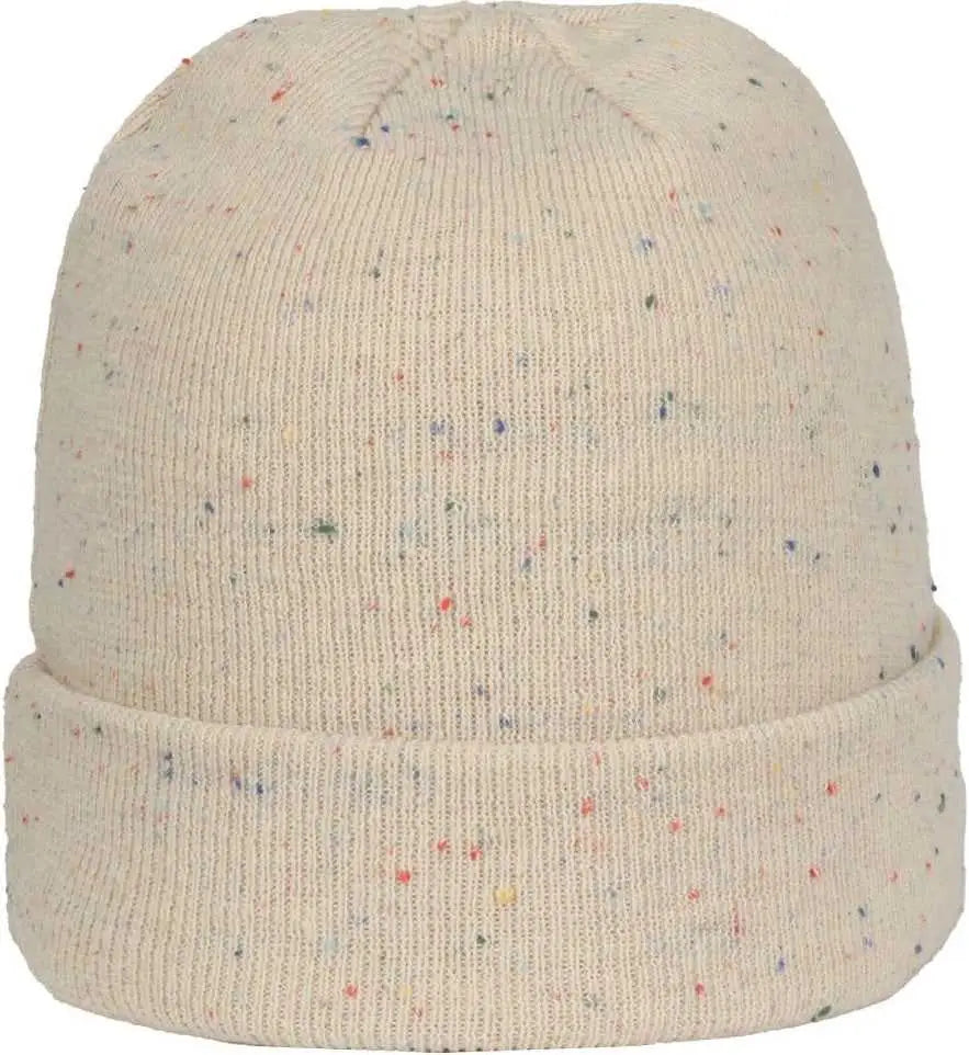 OC Sports OC809 Acrylic Watch Beanier with Cuff - Ivory Slub - Slub / OSFM