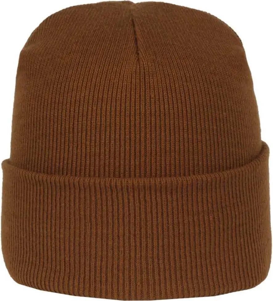 OC Sports OC870 Stretch Watch Beanie with Cuff - Brown - Brown / OSFM