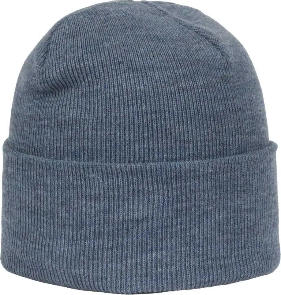 OC Sports OC870 Stretch Watch Beanie with Cuff - Heathered Blue - Heathered Blue / OSFM