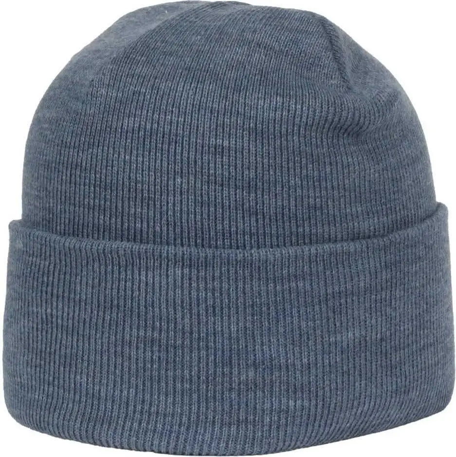 OC Sports OC870 Stretch Watch Beanie with Cuff - Heathered Blue - Heathered Blue / OSFM