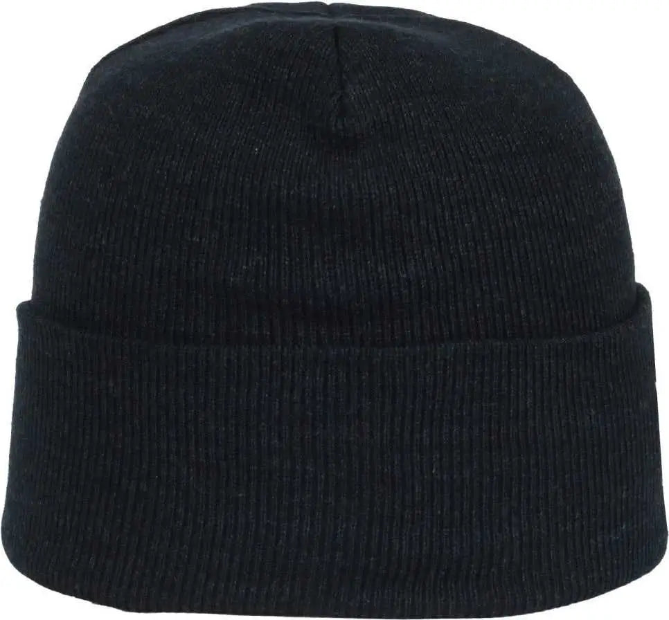 OC Sports OC870 Stretch Watch Beanie with Cuff - Heathered Navy - Heathered Navy / OSFM