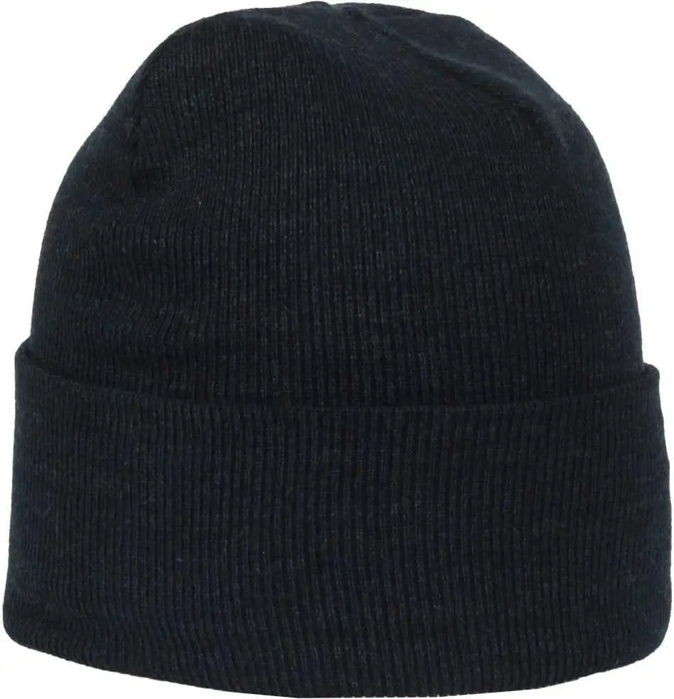 OC Sports OC870 Stretch Watch Beanie with Cuff - Heathered Navy - Heathered Navy / OSFM