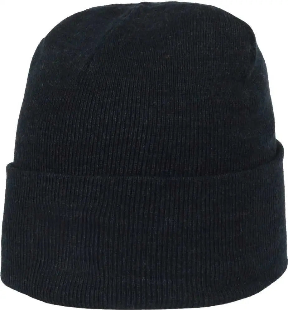 OC Sports OC870 Stretch Watch Beanie with Cuff - Heathered Navy - Heathered Navy / OSFM