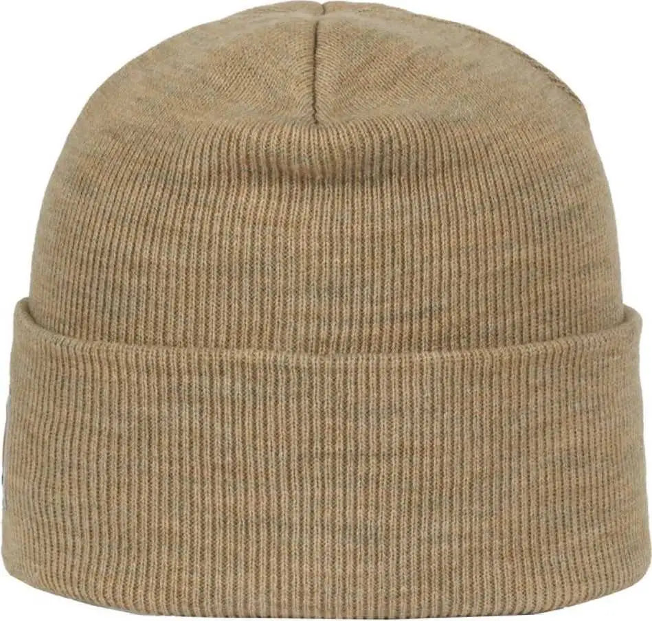 OC Sports OC870 Stretch Watch Beanie with Cuff - Heathered Oatmeal - Heathered Oatmeal / OSFM