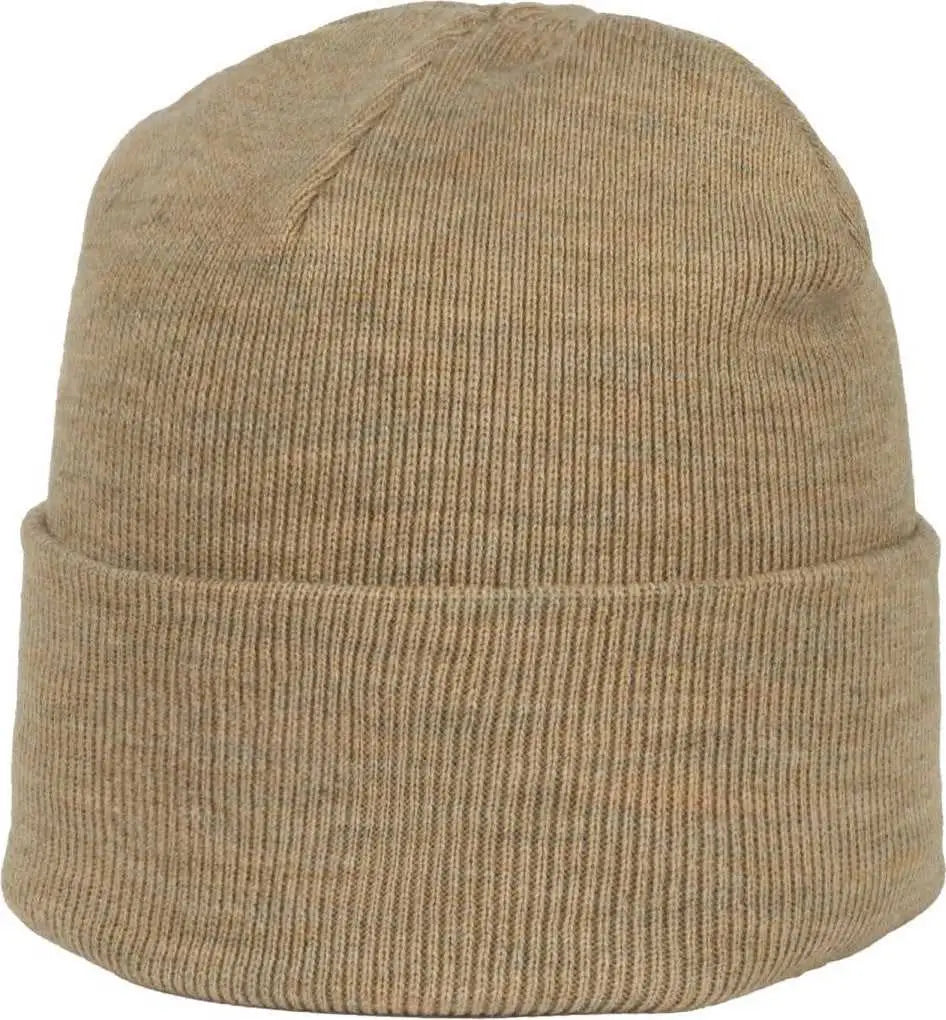 OC Sports OC870 Stretch Watch Beanie with Cuff - Heathered Oatmeal - Heathered Oatmeal / OSFM