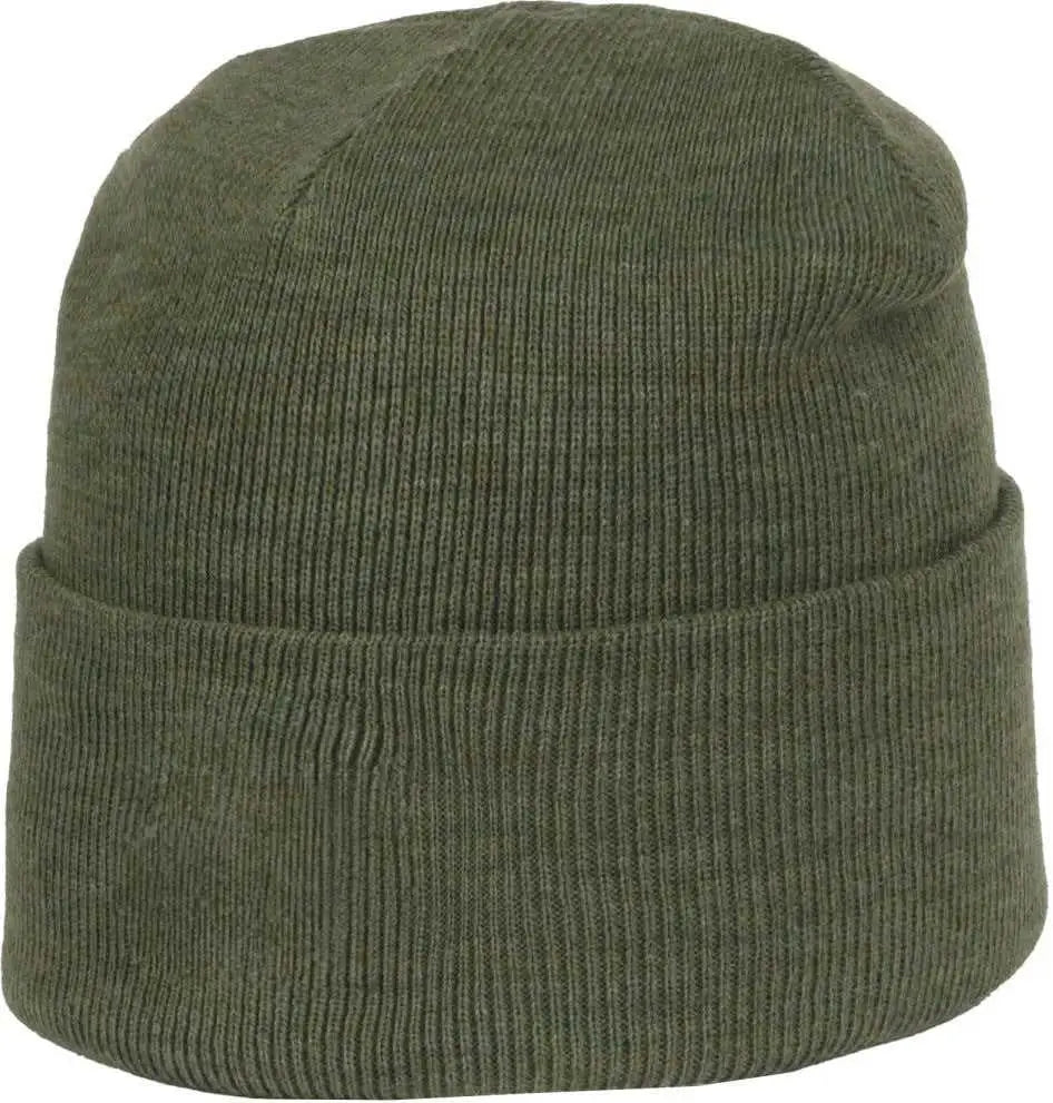 OC Sports OC870 Stretch Watch Beanie with Cuff - Heathered Olive - Heathered Olive / OSFM