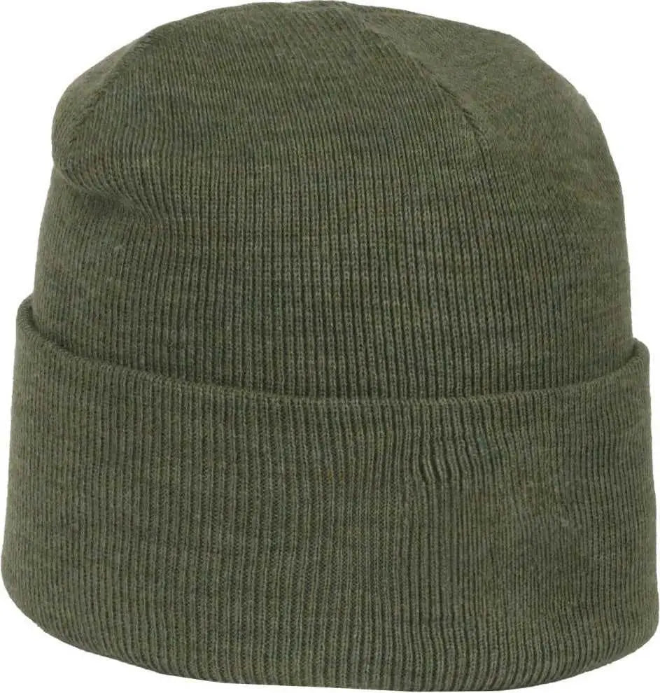OC Sports OC870 Stretch Watch Beanie with Cuff - Heathered Olive - Heathered Olive / OSFM