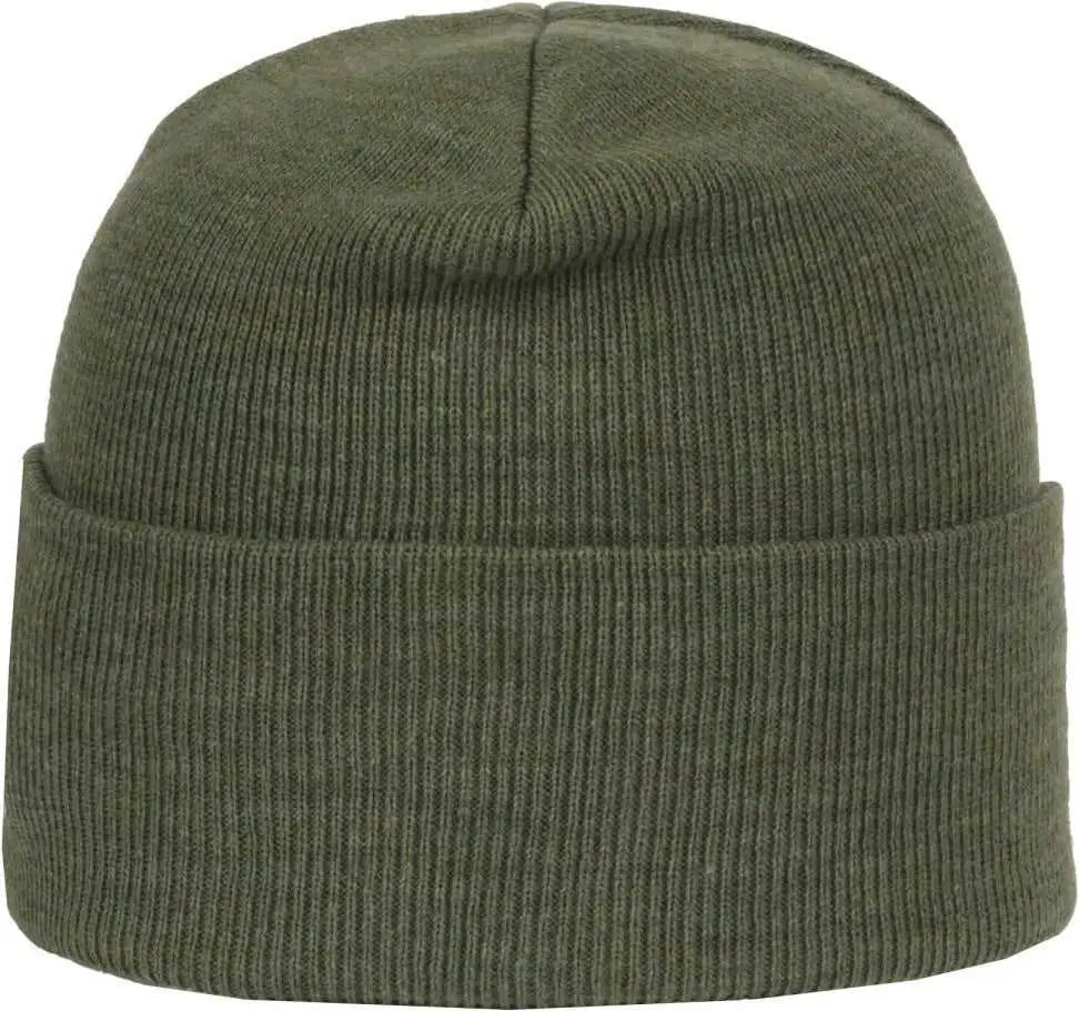 OC Sports OC870 Stretch Watch Beanie with Cuff - Heathered Olive - Heathered Olive / OSFM