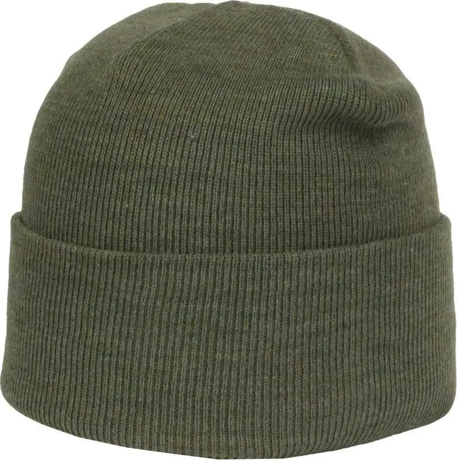 OC Sports OC870 Stretch Watch Beanie with Cuff - Heathered Olive - Heathered Olive / OSFM