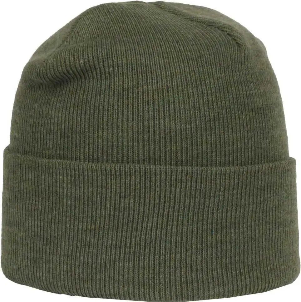 OC Sports OC870 Stretch Watch Beanie with Cuff - Heathered Olive - Heathered Olive / OSFM