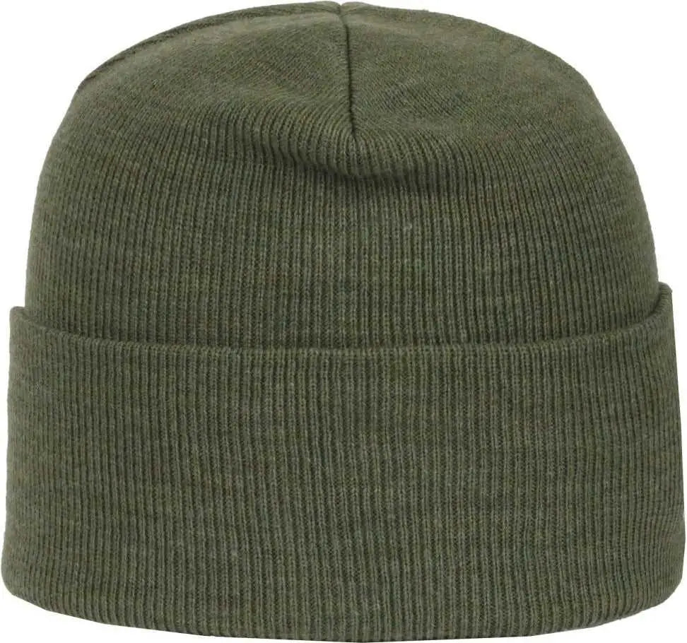 OC Sports OC870 Stretch Watch Beanie with Cuff - Heathered Olive - Heathered Olive / OSFM