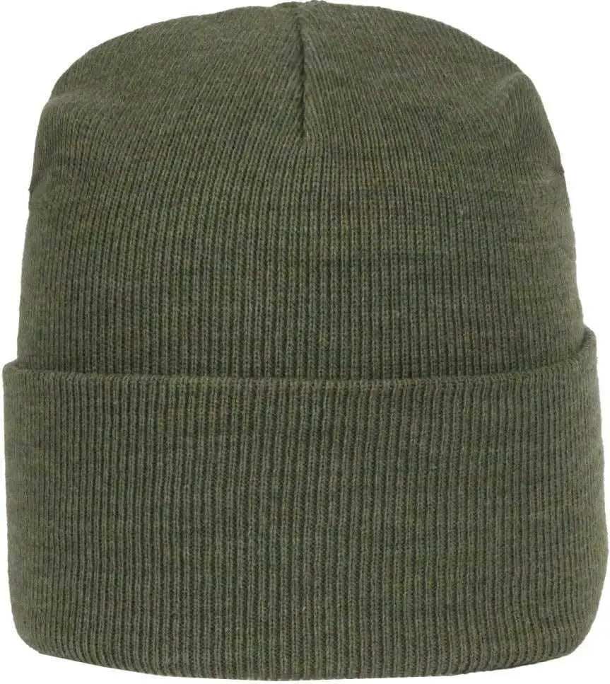 OC Sports OC870 Stretch Watch Beanie with Cuff - Heathered Olive - Heathered Olive / OSFM