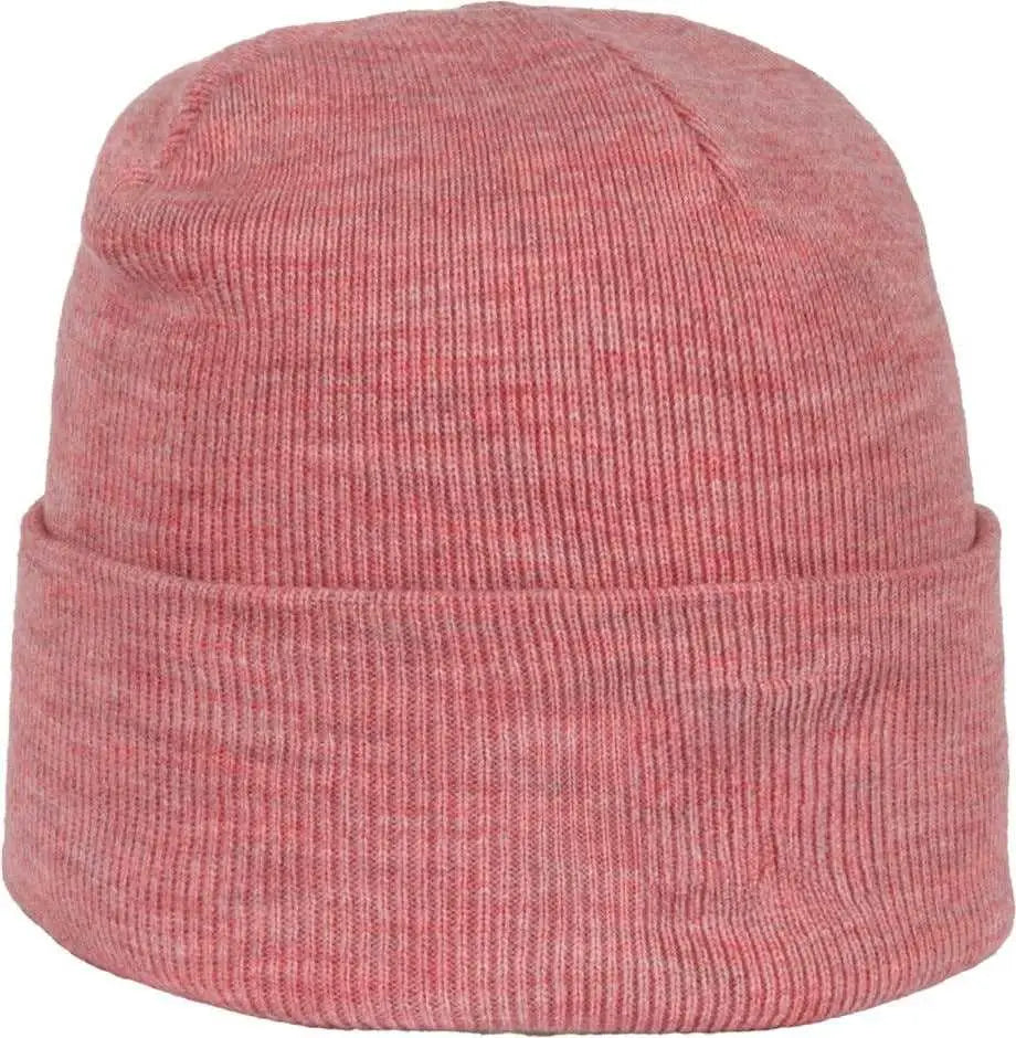 OC Sports OC870 Stretch Watch Beanie with Cuff - Heathered Red - Heathered Red / OSFM