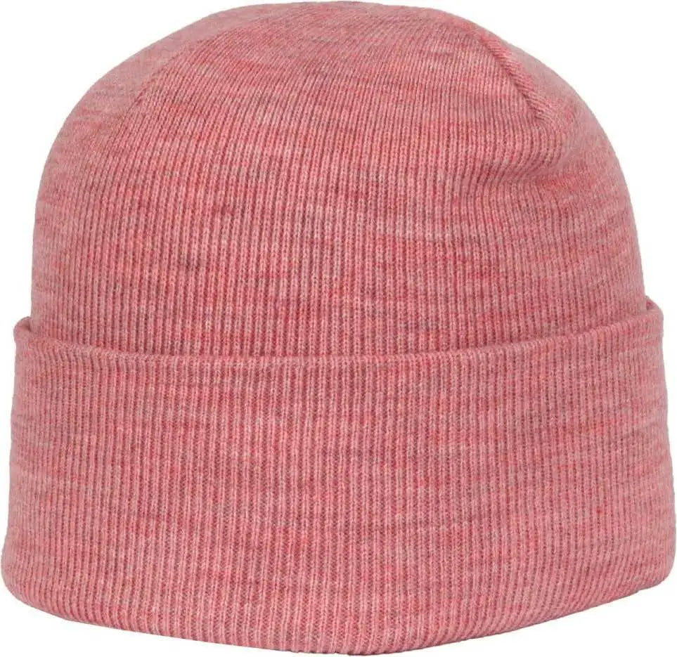 OC Sports OC870 Stretch Watch Beanie with Cuff - Heathered Red - Heathered Red / OSFM