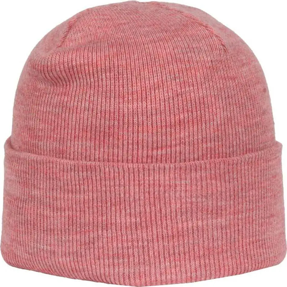 OC Sports OC870 Stretch Watch Beanie with Cuff - Heathered Red - Heathered Red / OSFM