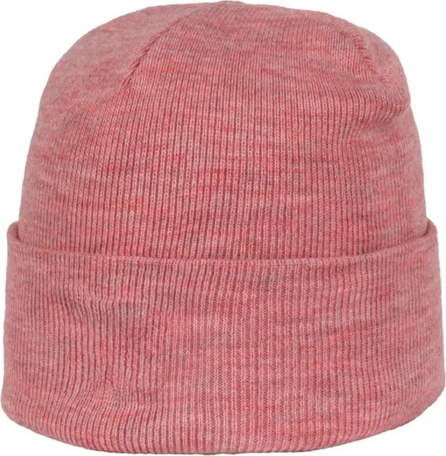 OC Sports OC870 Stretch Watch Beanie with Cuff - Heathered Red - Heathered Red / OSFM