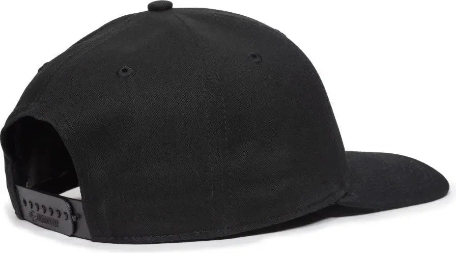 OC Sports OC871 Premium Modern Solid Back Cap - Black