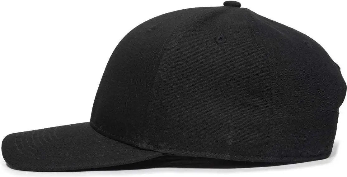 OC Sports OC871 Premium Modern Solid Back Cap - Black