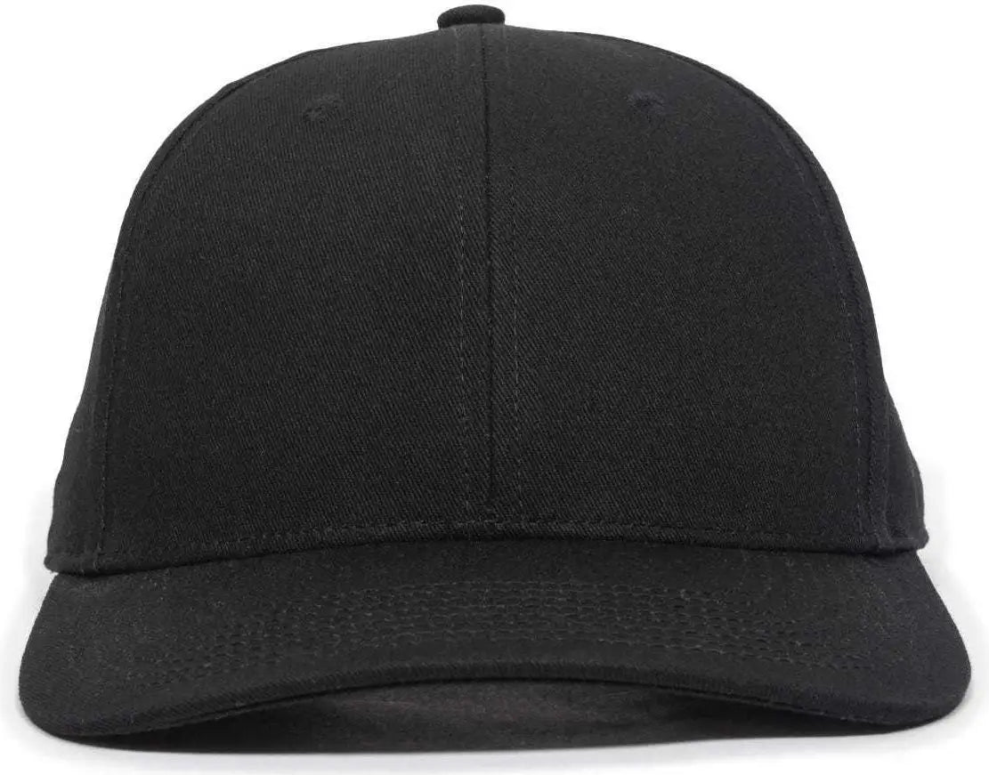 OC Sports OC871 Premium Modern Solid Back Cap - Black